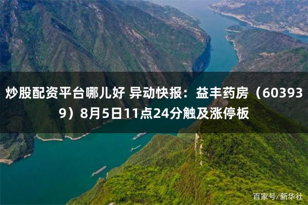 炒股配资平台哪儿好 异动快报：益丰药房（603939）8月5日11点24分触及涨停板