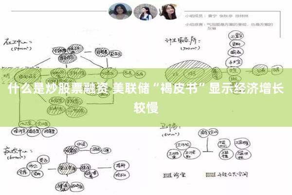 什么是炒股票融资 美联储“褐皮书”显示经济增长较慢