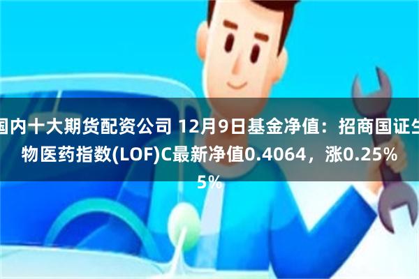 国内十大期货配资公司 12月9日基金净值：招商国证生物医药指数(LOF)C最新净值0.4064，涨0.25%