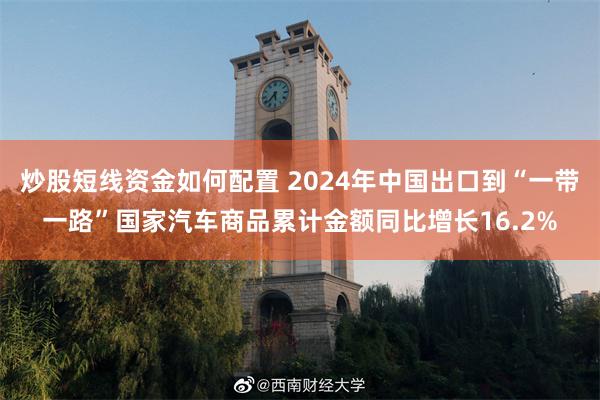 炒股短线资金如何配置 2024年中国出口到“一带一路”国家汽车商品累计金额同比增长16.2%